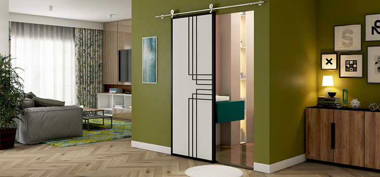 sliding bathroom door installation in Marina del Rey